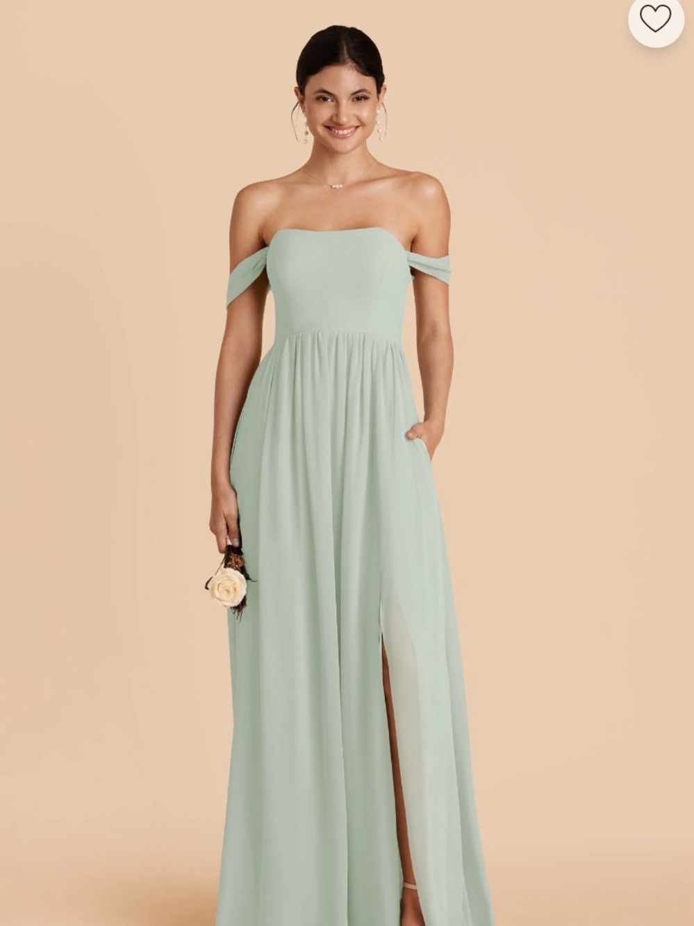NWT Birdy Grey August Chiffon Dress in Sage Large